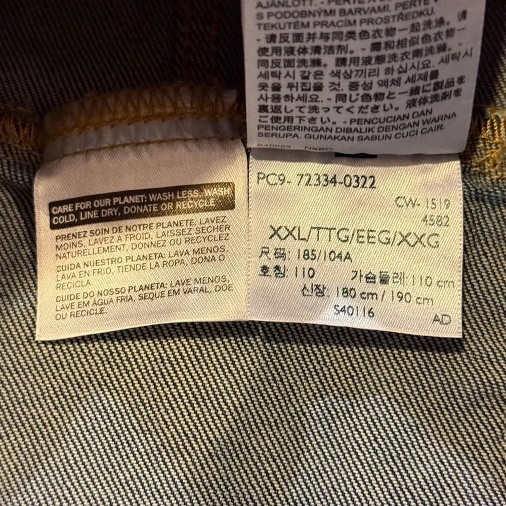 Levi's Trucker Stretch Denim Button Down Jacket Men’s Sz XXL